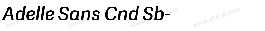 Adelle Sans Cnd Sb字体转换